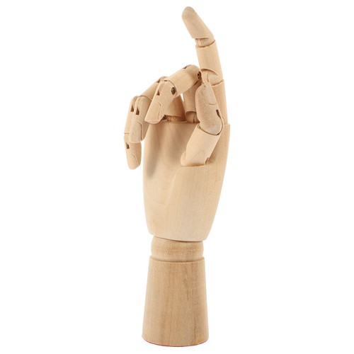 Flexible wooden hand mannequin - wooden,