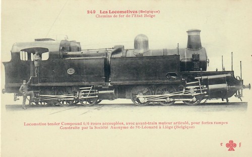 Cpa fleury locomotive tender - cpa,