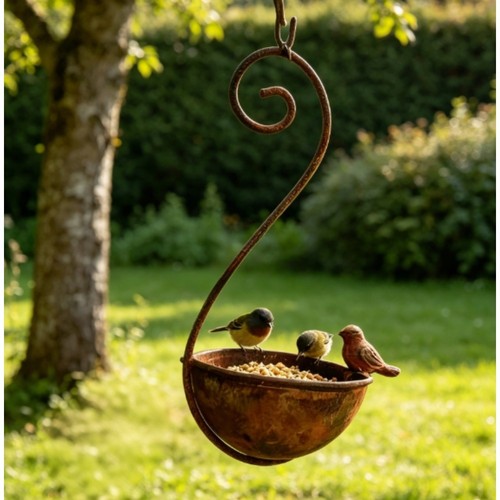 Mangeoire oiseaux rustique - à,