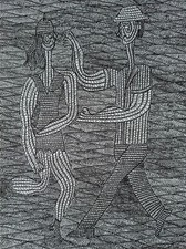 Rotring et posca noir  Gérard