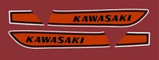 1975 KAWASAKI S3A -COMPLETE DECAL SET CANDY SUPER RED-1975 KAWASAKI 400 S3
