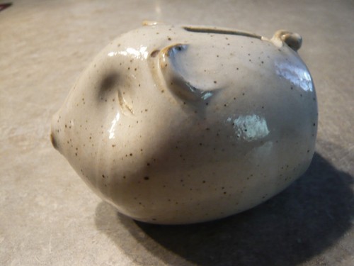 Tirelire cochon poterie - en,