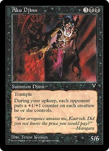 Magic mtg aku djinn - -,