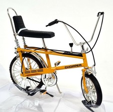 Toyway 1/12 - The Hot One Chopper Model Bicycle Yellow Retro 70's Bike