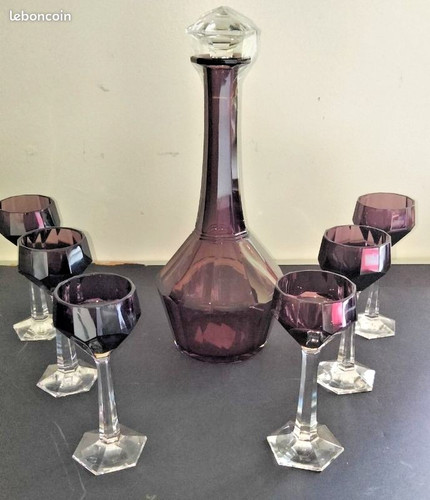 Service liqueur art déco - liqueur,