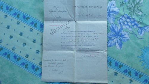 Lettre min affaires - lettre, min.