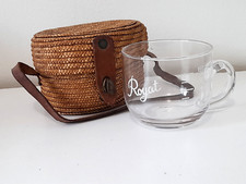 ancien verre tasse doseur de