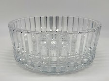 Vintage Cristal d’Arques France Montparnasse Lead Crystal Glass Serving Bowl EUC