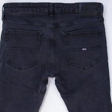 Hommes Tommy Hilfiger AUSTIN Ajusté Tapered Élasthanne Gris Jeans W34 L28