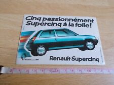 RENAULT SUPERCINQ STICKER