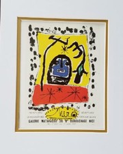 Miro Peintures, Lithographies etc Poster Print Matted Offset Lithograph 1980