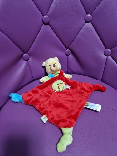 Doudou plat winnie - winnie, rouge