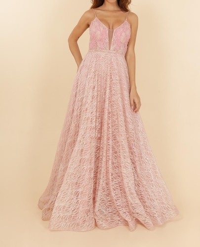 Robe soirée rose clair - robe, de