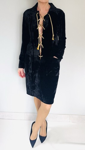 Robe décolleté lacets - décolleté, à