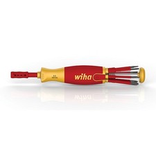 Tournevis porte embout Slim VDE 75 mm WIHA Liftup - 6 Embouts FENTE /PH /XENO