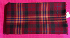 Tissu ancien tartan pure laine écossais   larg 160 cm x H 165  cm  C991