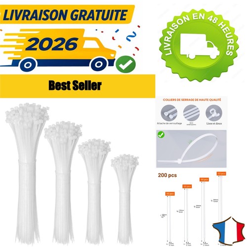 200 serre câbles nylon - 200,