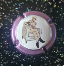 champagne capsule VAUTRAIN marcel n°A43f cuvée caroline baldwin purple metal