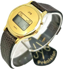 JYB 25mm 1980s NOS watch Montre Vintage LCD Neuve de stock Ancien