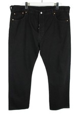 Jeans Levi's 501 Pour Homme W42/L32 À Bouton Droite Taille Régulière Noire