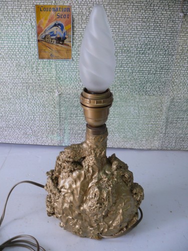 Lampe pépite dorée - pépite, bureau