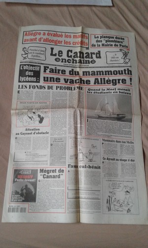 Journal canard enchaine - journal,