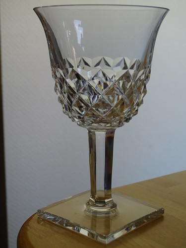 Ancien verre eau vin cristal - verre,