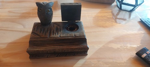 Boîte bois chouette - –,