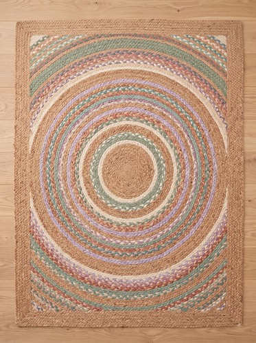 Tapis zone jute tissé - tapis,