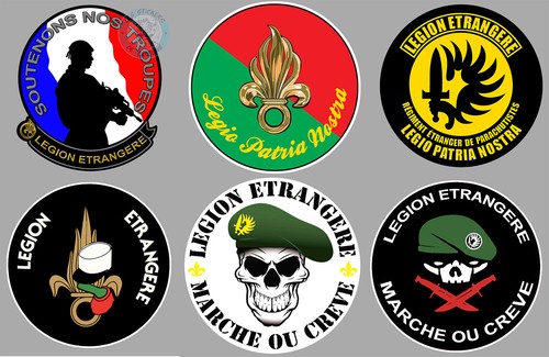 Lot stickers légion - de,