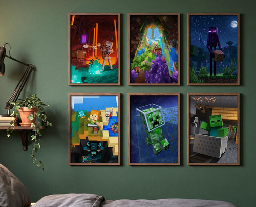 Minecraft poster print - minecraft,