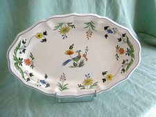 PLAT OVALE FAIENCEGIEN DECOR