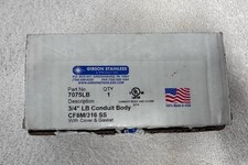 GIBSON STAINLESS- 7075LB, 3/4” LB Conduit Body SS, New, Free Shipping