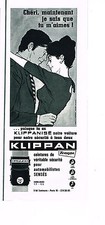 PUBLICITE ADVERTISING 024   1965   KLIPPAN   ceinture de sécurité