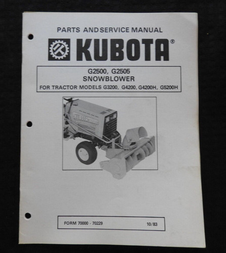 Kubota g2500 g2505 - kubota,