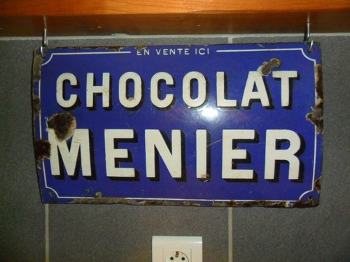 Plaque emaillee ancienne - plaque,