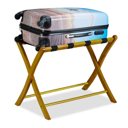 Porte bagages bois pliable - porte-bagages,