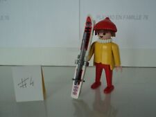 PLAYMOBIL vintage city sports d'hiver skieur skis bâtons du set 3467 de 1984 #4