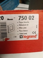 Legrand Plaque Mosaic Blanche