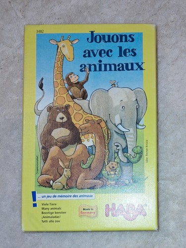 Jeu jouons aux animaux haba - animaux,