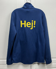 IKEA Brand Blue Full Straight Zip Jacket Hej! - Size E/F - READ