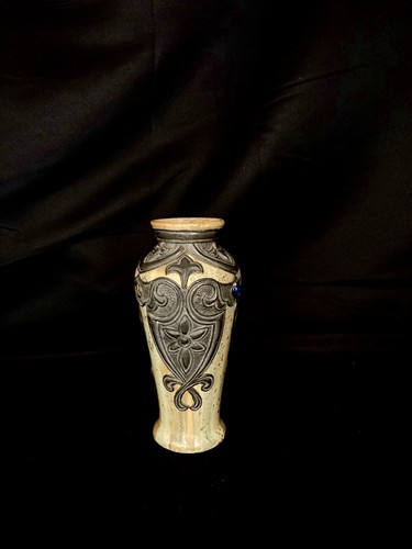 Vintage vase grés étain - vase,