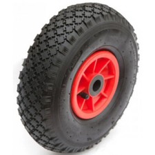 ROUE GONFLABLE 3.00-4 TT 4PR JTE PLAST MOYEU ROUL. à ROULEAUX Ø25x75 VALVE 90/90