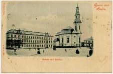 Gruss Aus Haida , Novy Bor  , Bohemia Czech Republic Vintage Postcard 1900s