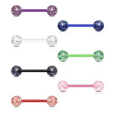 Piercing langue Bioflex Boules