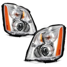 Headlights Assembly Pair For Cadillac DTS 2006 2007-2011w/HID Xenon Projector