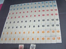 FULL SET Rummikub Replacement Tiles  106 Tiles Orange Red Blue Black DK