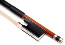 ARCHET DE VIOLON Très Stylé Noir Grenouille & Noir D'Enroulement Rond Bâton 4