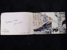 dédicace de Victor VIKO 1978 - carte de vœux - lithographie - 9206p