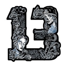 NUMERO 13 TREIZE FEMME VISAGE